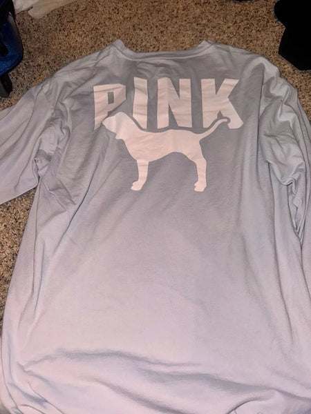 EUC Light Blue Long Sleeve VS Tee-MEDIUM