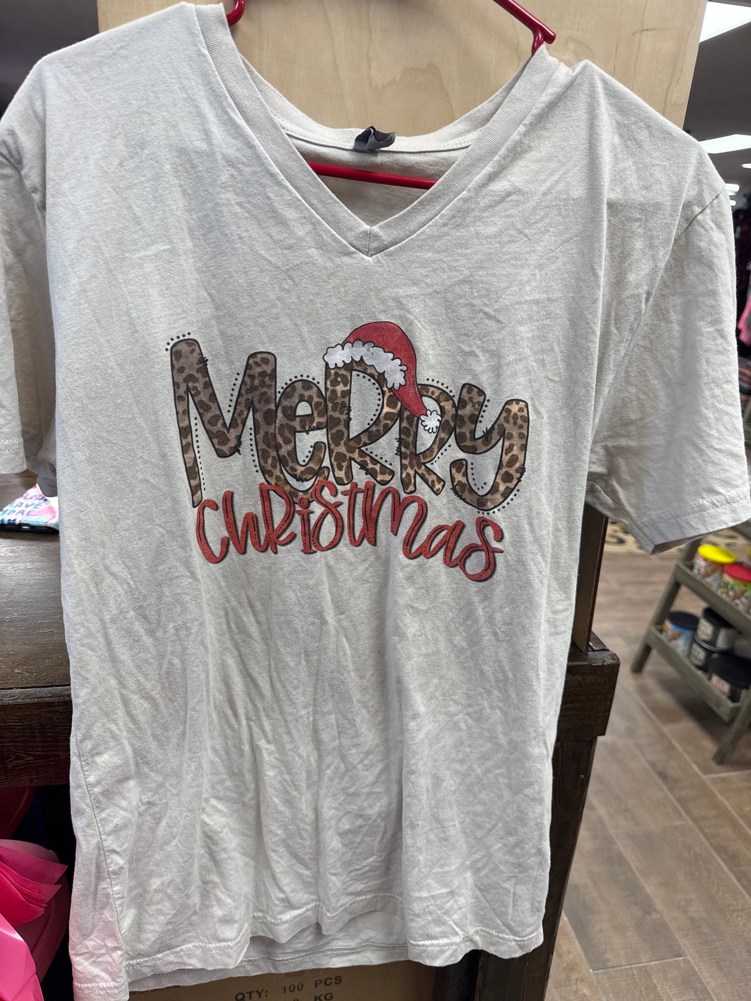 Leopard Merry Christmas Tee
