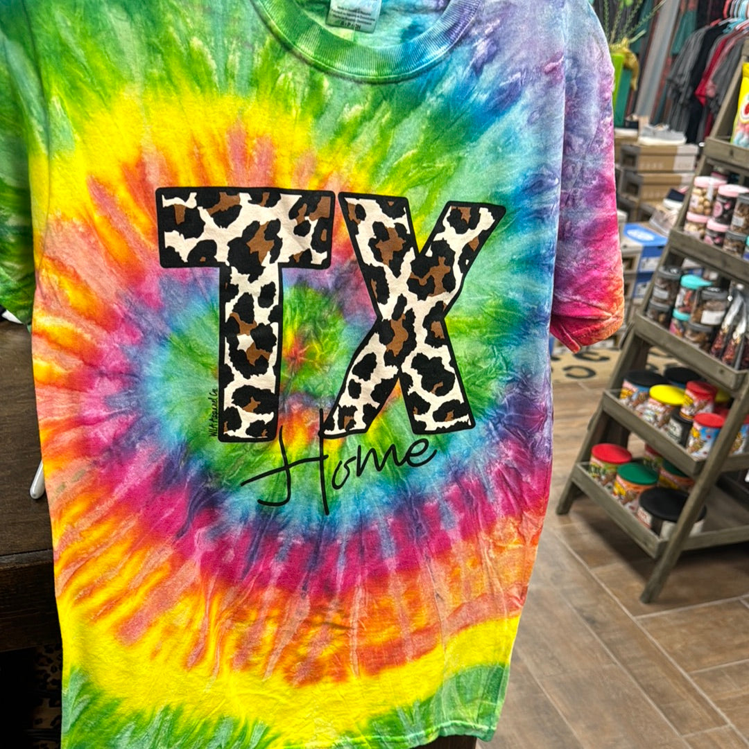 Leopard Tx Tie Dye Tee