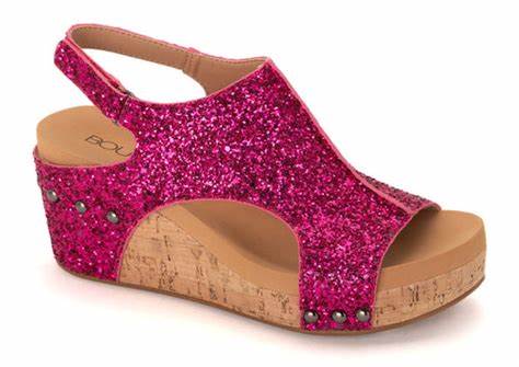 Carley Pink Wedge