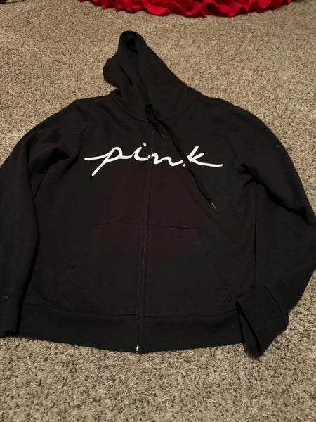 EUC Black VS Zip Hoodie-MEDIUM