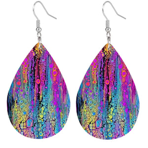 Multi Color Scale Earrings