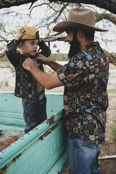 CHECK YER COWBOY *MENS Top
