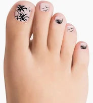 100% Nail Polish Palm Down Pedicure Nails