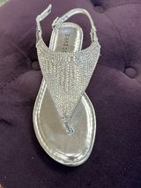 Silver Rain Rhinestone Sandal