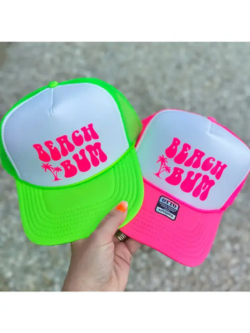 Neon Beach Bum Foam Trucker Hat