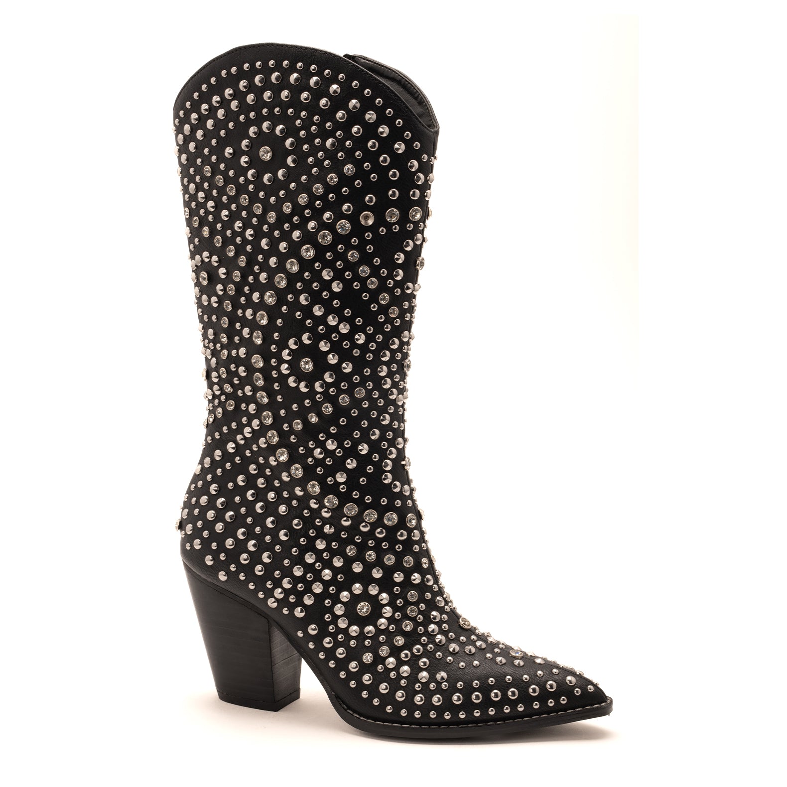 Black Rhinestone/Studded Boot Scootin Boots