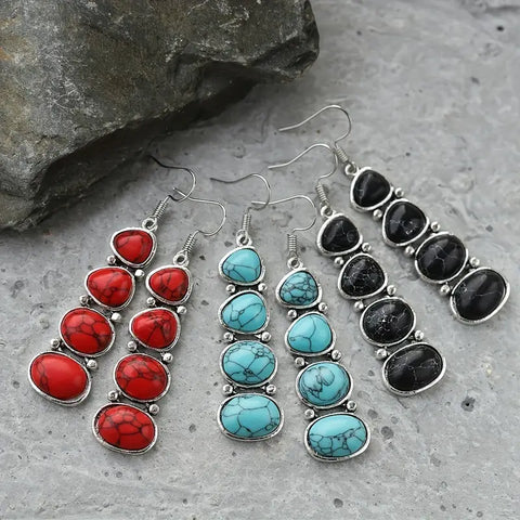 Stone Dangle Earrings