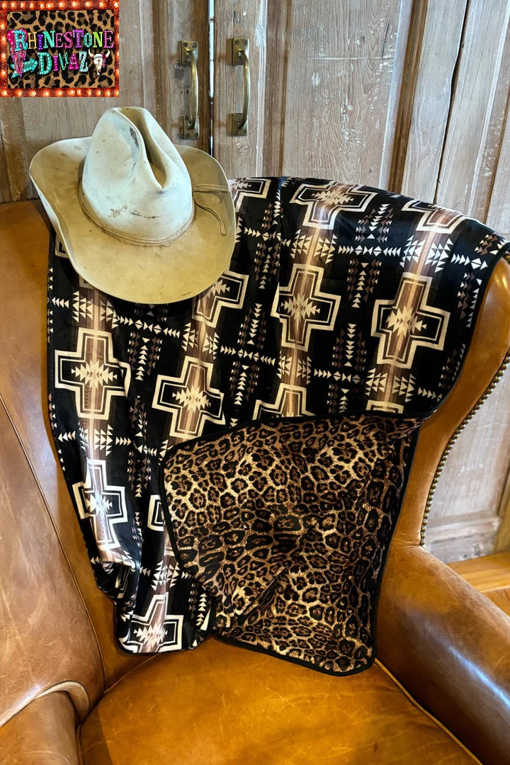 LEOPARD IN LAREDO BLANKET