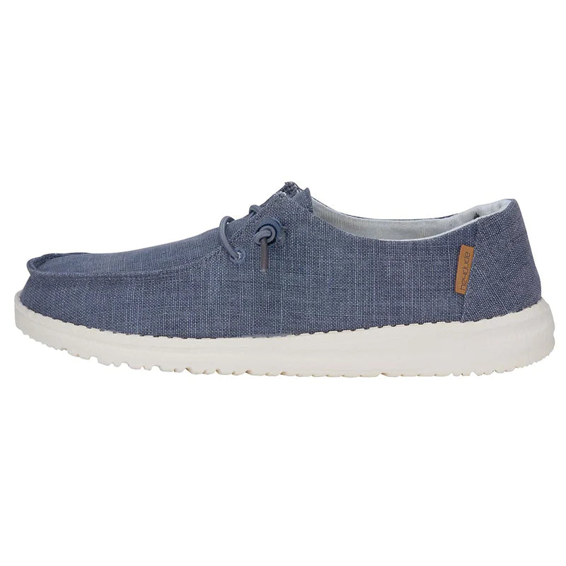 Wendy Chambray Navy White Hey Dudes