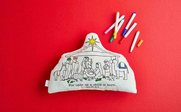 Nativity Doodle Pillow