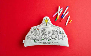 Nativity Doodle Pillow