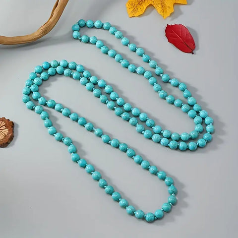 Turquoise Bead Necklace