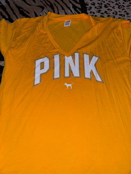 NWOT Orange Vs Pink Tee-LARGE