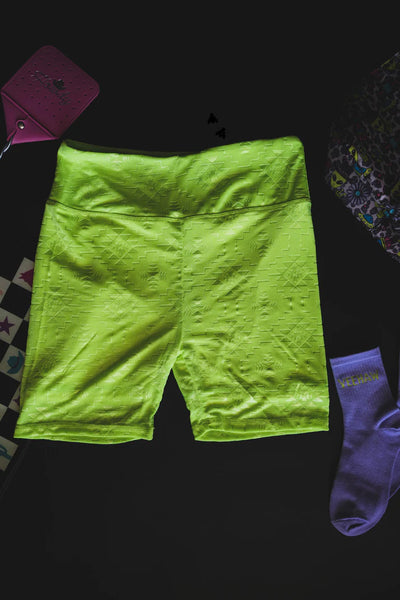 CHILLVILLE BIKER SHORTS *HIGHLIGHTER