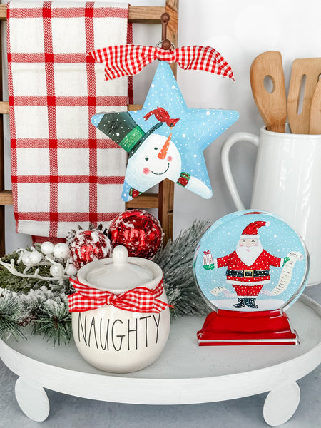 Mini Snowman & Curious Cardinal Star Charm