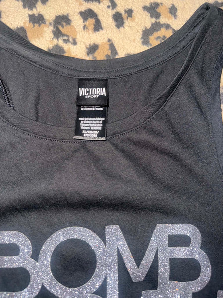 NWOT Victoria Secret Bombshell Glitter Panther Tank-XL