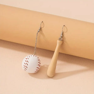 Baseball & Bat Earring