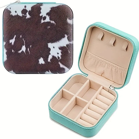 Cow Travel Jewelry Box