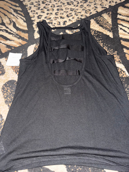 NWT VSX Black Strappy Back Tank-LARGE