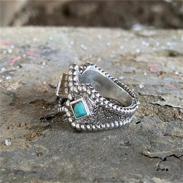 Western Turquoise Stone Ring