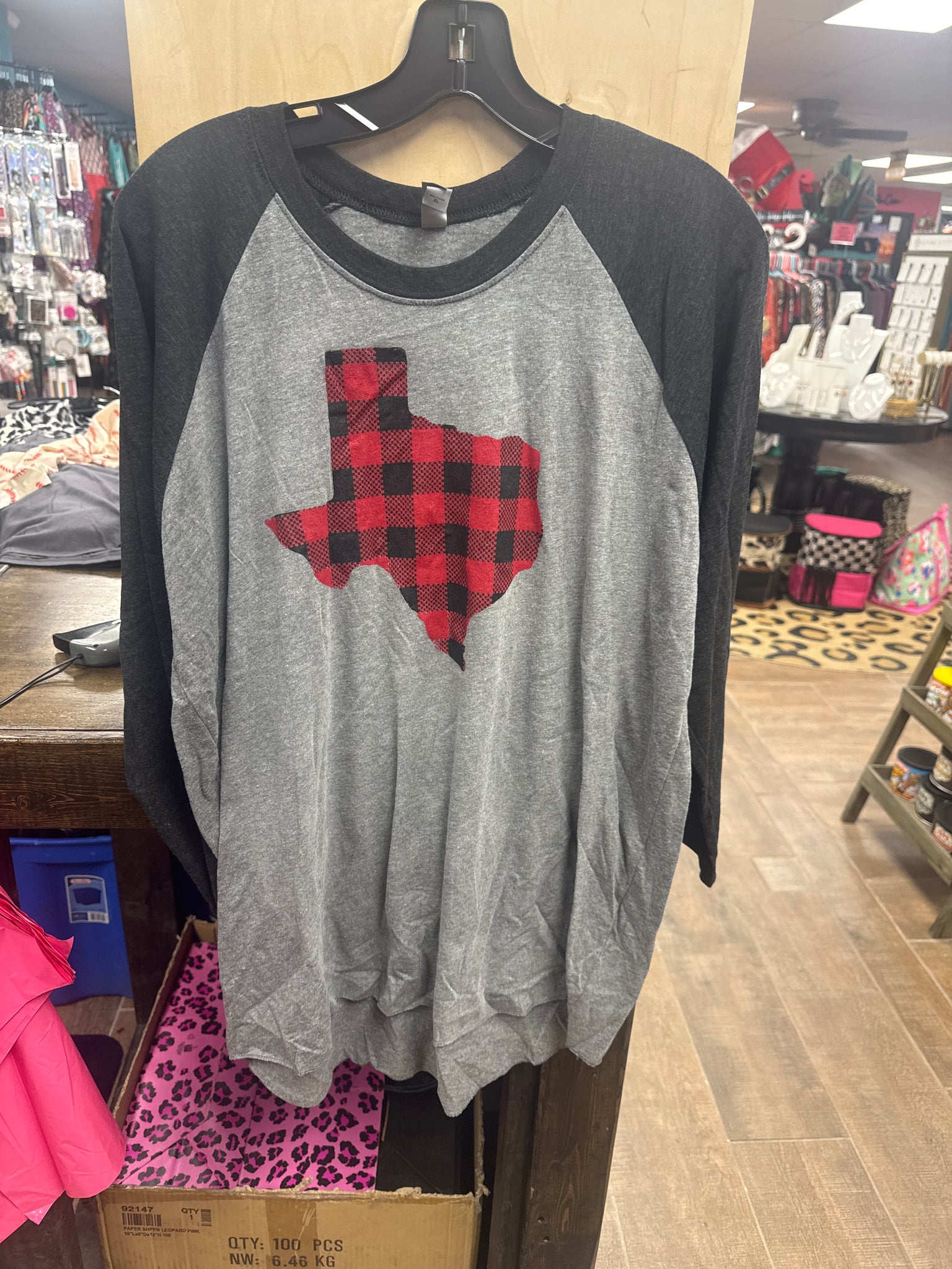 Plaid Texas Raglan