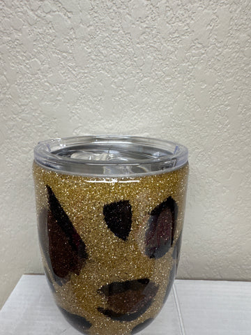 Glitter Leopard Tumbler