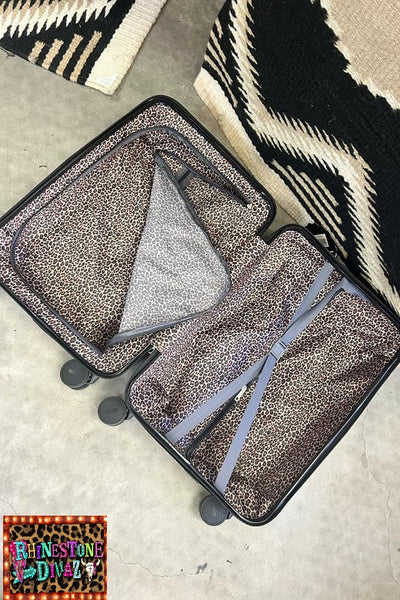 Rolling Rambler Serape Leopard Hard Sided Luggage Suit Case