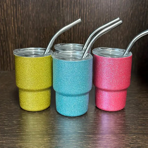 2oz Glitter Tumbler Shot Glass