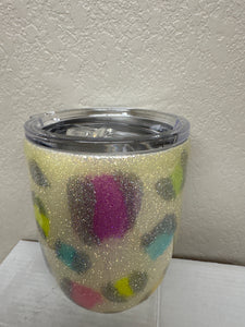 Glitter Multi Leopard Tumbler