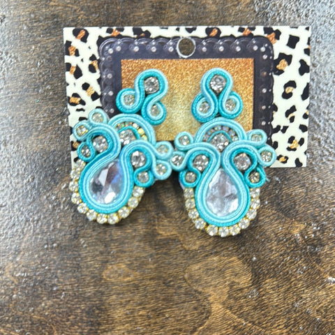 Blue Frozen Earrings