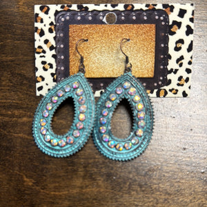 Turquoise Patina Earrings