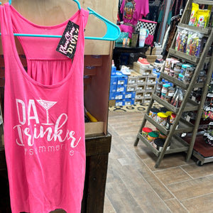 Day Drinker Neon Pink Tank