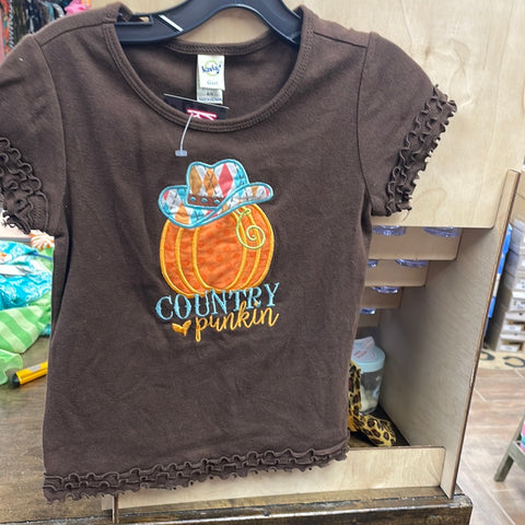 Embroider Country Pumpkin Tee
