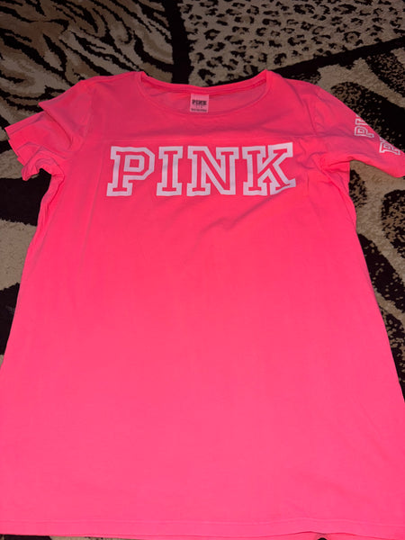 NWT Hot Pink VS Tee-LARGE