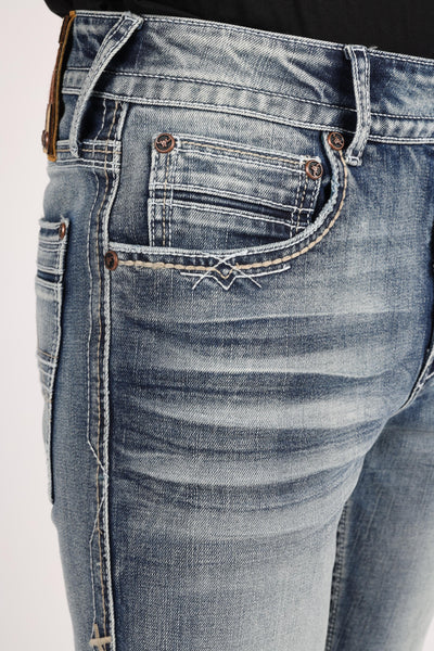 Holt Men's Blue Boot Cut Jeans