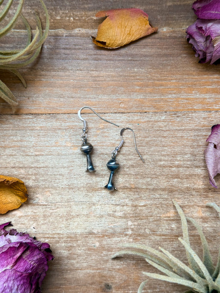 Sterling Silver Mini Blossom Dangle Earrings