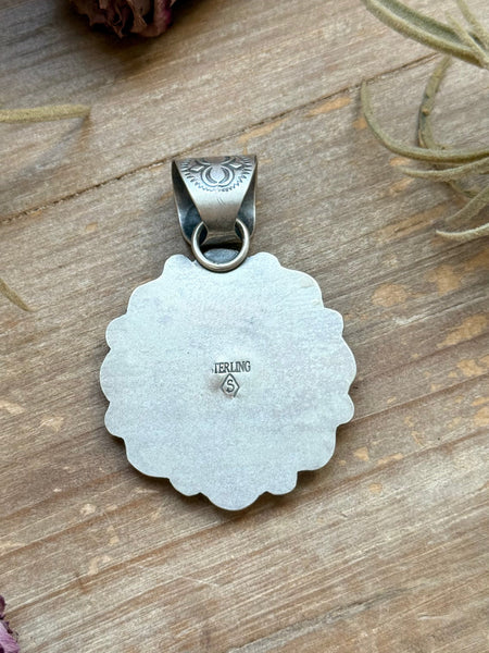Sterling Silver Paloma Variscite Cluster Pendant – Handmade by Artist Shay Pfeiffer