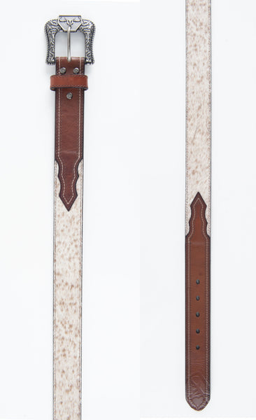 Mens Genuine Horse Leather Belt - Brown