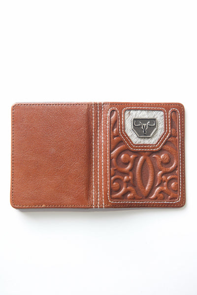 Men's Genuine Leather Wallets - Cognac