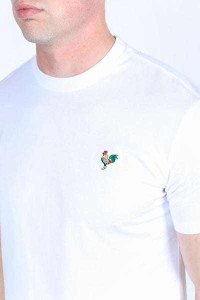 Mens Modern Fit Premium Cotton Rooster Logo T-Shirt