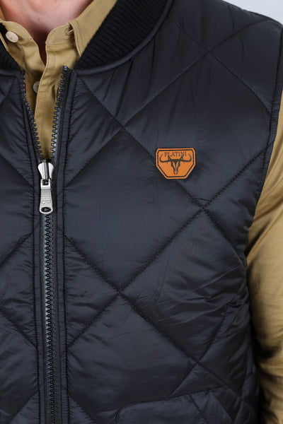 Mens Insulated Reversible Vest - Black