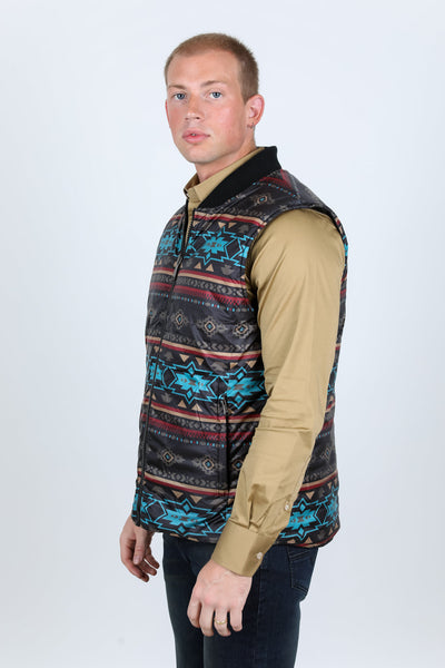 Mens Insulated Reversible Vest - Black