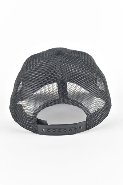 Mens Rooster Logo Baseball Cap - Black