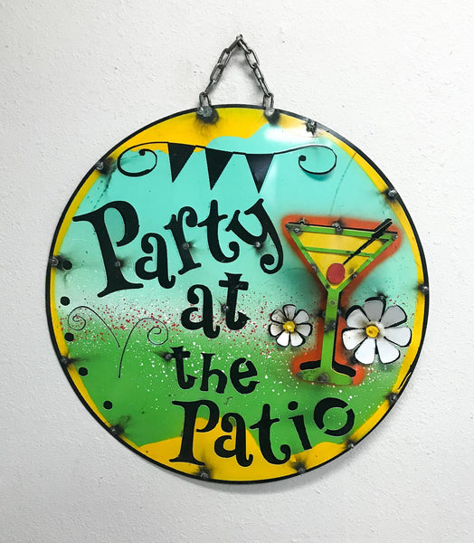 Paradise Party Metal Signs