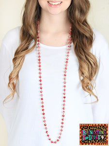 60" Peppermint Bead Necklace
