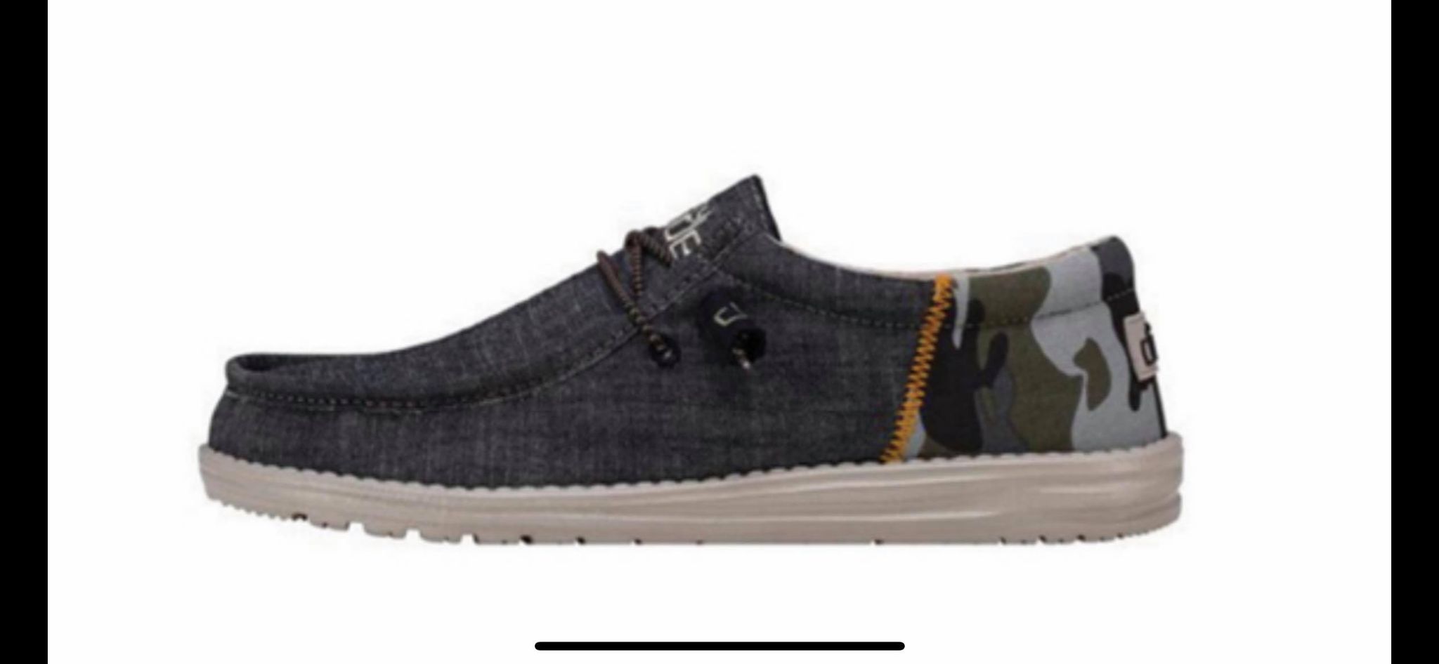 MEN'S Wally Funk DK Grey Camo Hey Dude**IN STOCK**