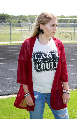 Maroon Kickoff Kimono