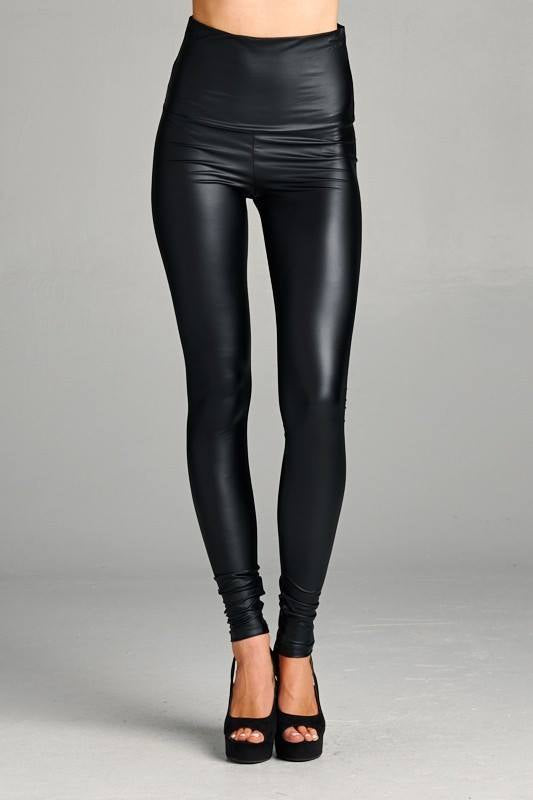 High Waisted pleather leggings