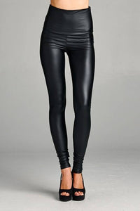 High Waisted pleather leggings